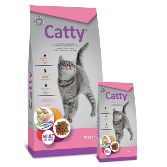 CATTY ADULT TAVUKLU KEDİ MAMASI 15 KG