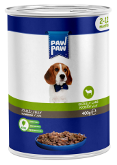 PAW PAW 12'Lİ YAVRU KÖPEK KUZULU KONSERVE 400 GR