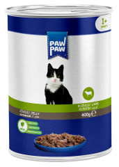 PAW PAW 12'Lİ KUZULU KEDİ KONSERVE 400 GR