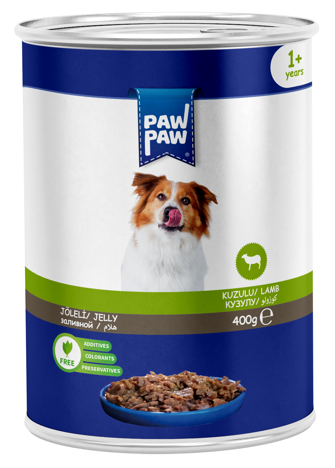 PAW PAW 12'Lİ KÖPEK KUZULU KONSERVE 400 GR