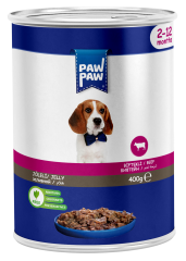 PAW PAW 12'Lİ KÖPEK BİFTEKLİ KONSERVE 400 GR