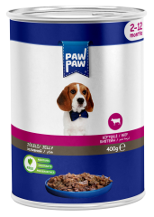PAW PAW 12'Lİ KÖPEK BİFTEKLİ KONSERVE 400 GR