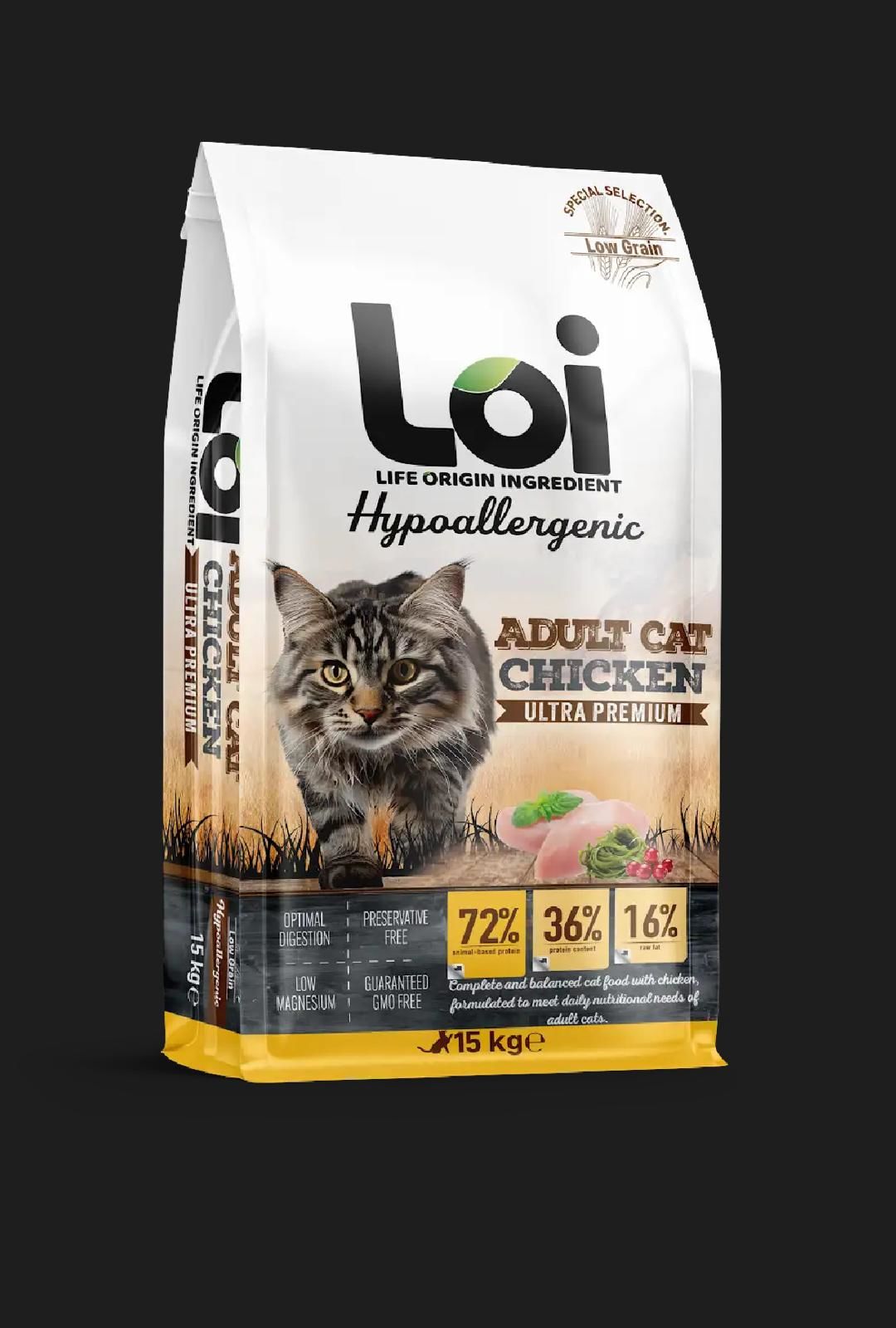 90049-LOİ KEDİ TAVUKLU 15 KG