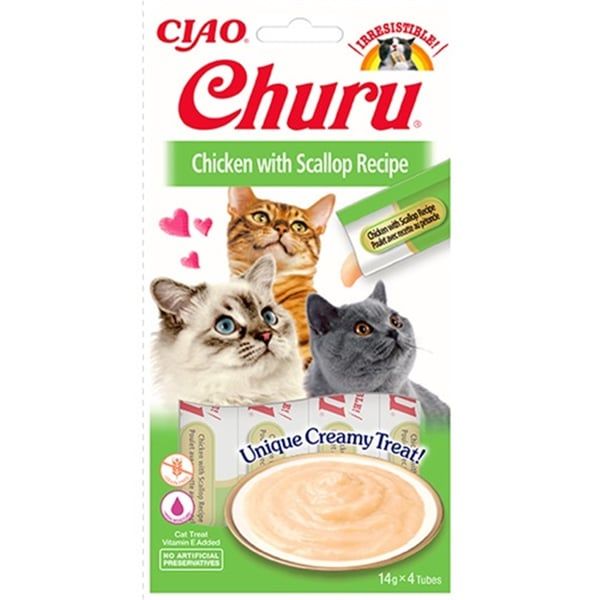 EU105-TAVUKLU VE DENİZ TARAKLI KEDİ ÖDÜL KREMASI 4X14 GR