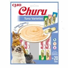 EU121-CİAO CHURU CREAM TON BALIĞI ÇEŞİTLERİ KEDİ ÖDÜL KREMASI 20X14 GR