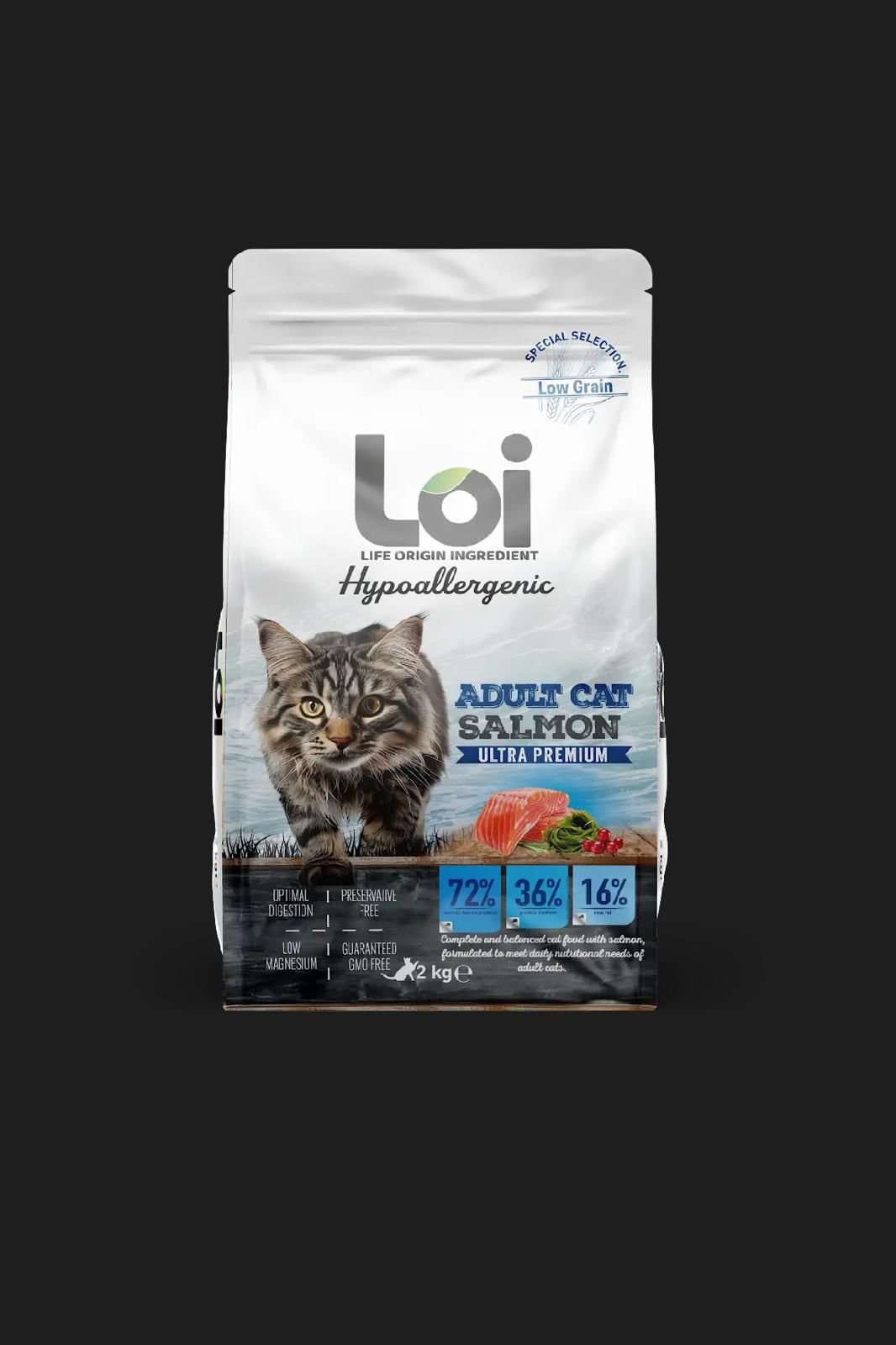 90155- LOİ KEDİ SOMONLU 2 KG