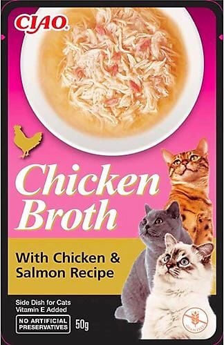 EU823-CHİCKEN BROTH TAVUK SULU VE DENİZ TARAKLI KEDİ ÇORBASI 50 GR
