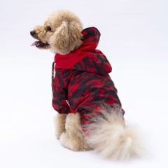 24524-PAWSTAR 5'Lİ KIRMIZI DİJON YAĞMURLUK ELBİSE