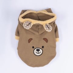 24734-PAWSTAR 5'Lİ GRİZZLY KAPŞONLU SWEAT ELBİSE