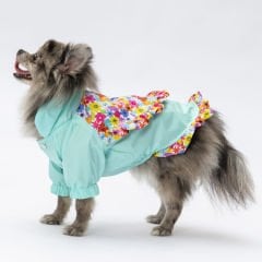 24512-PAWSTAR MİNT VİCTORİA YAĞMURLUK ELBİSE