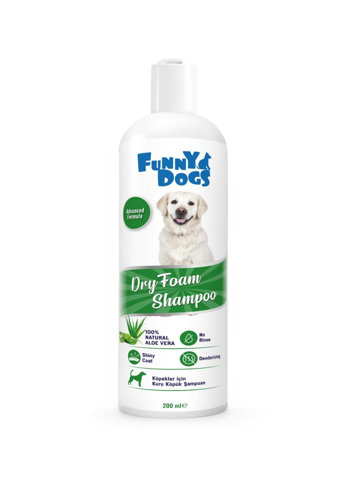 FUNNY DOG KÖPÜK ŞAMPUAN 200 ML ALOE VERA