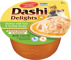 EU863-6'LI CİAO DASHİ TAVUK-TON BALIĞI-DENİZ TARAKLI ÇORBA 70 GR