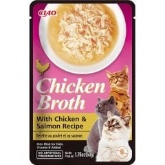 USA824-CİAO TAVUK SULU VE SOMONLU KEDİ ÇORBASI 50 GR