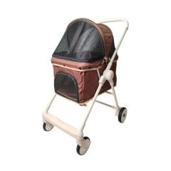 HL01-BR HAMİLTON KEDİ&KÖPEK ARABASI KAHVE 50X68X90 CM