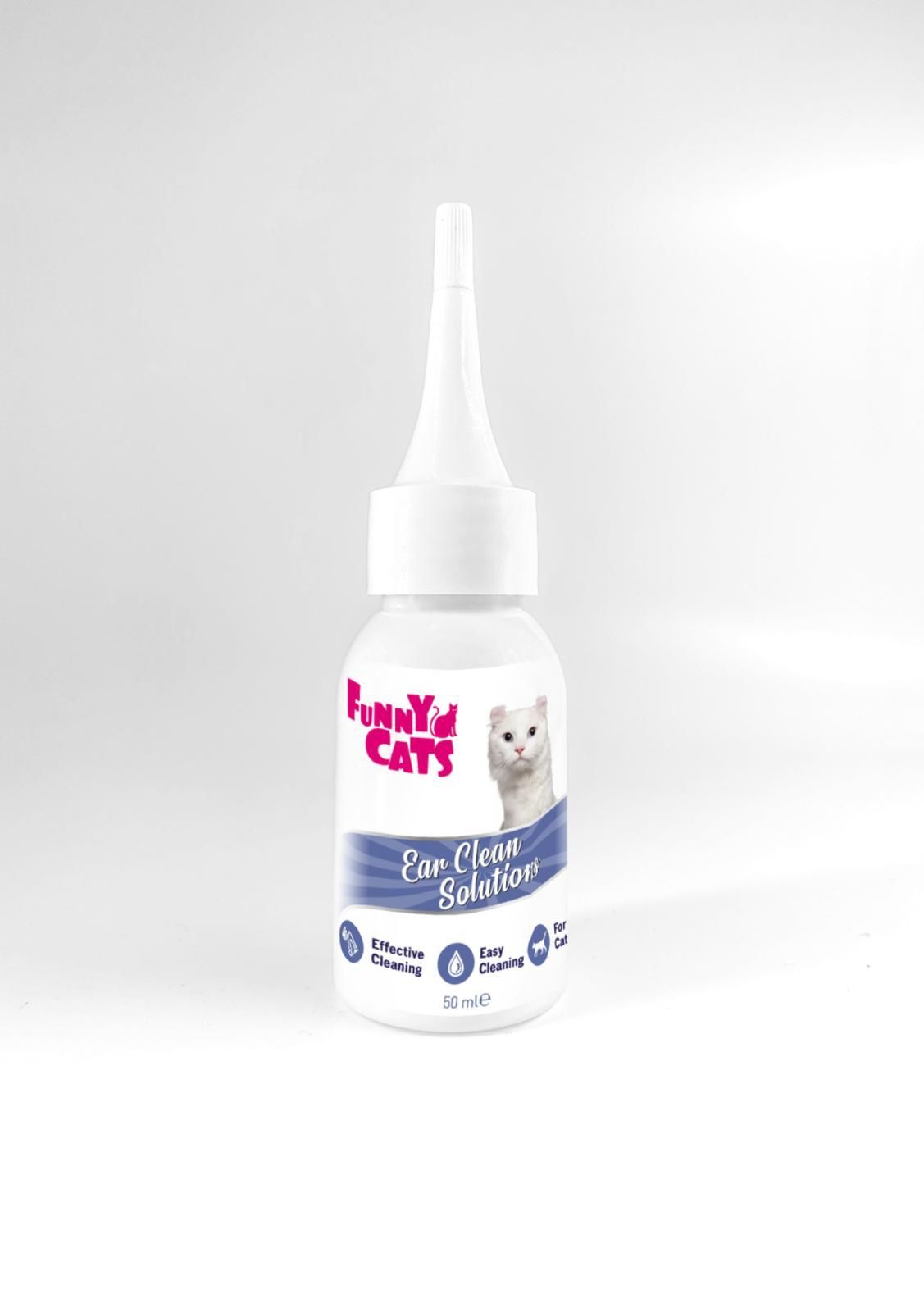 FUNNY CAT KULAK LOSYONU 50 ML (EAR CLEAN SOLUTİONS)