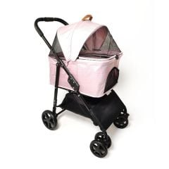 LD02-P ALBON KEDİ&KÖPEK ARABASI PEMBE 53X77X100 CM
