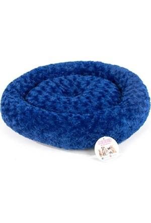 VP-1001-3 SİMİT YATAK PELUŞ MAVİ 55X55 CM