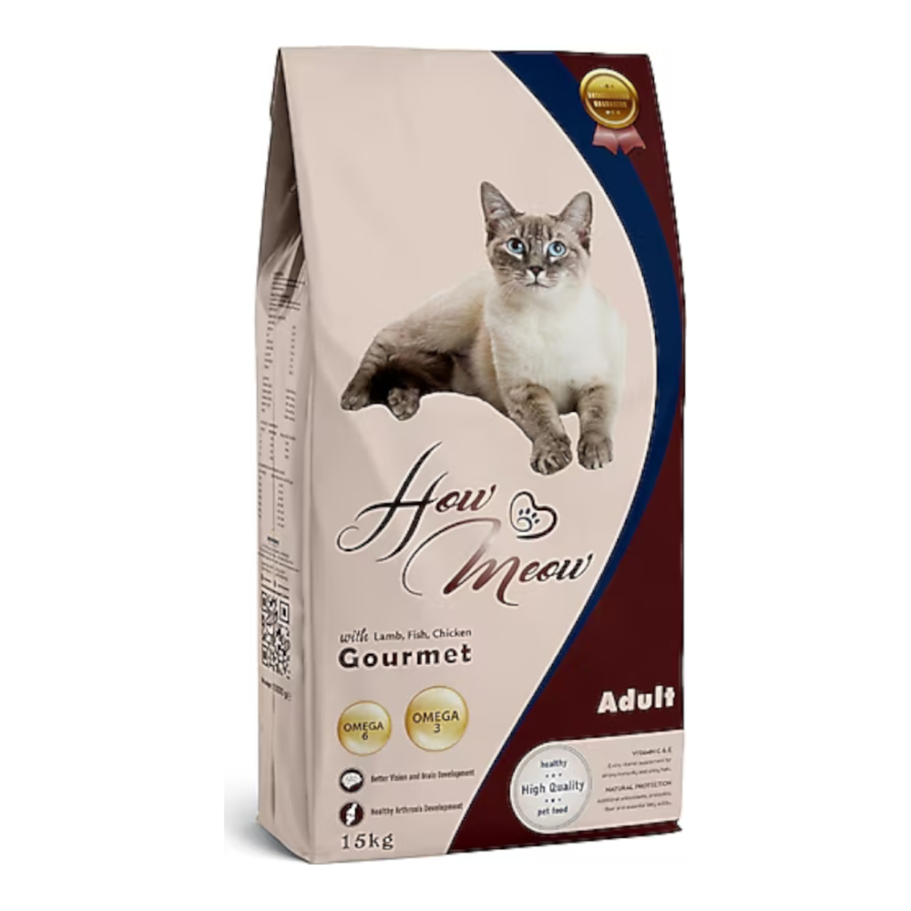 HOW MEOW GURME KEDİ MAMASI 15 KG
