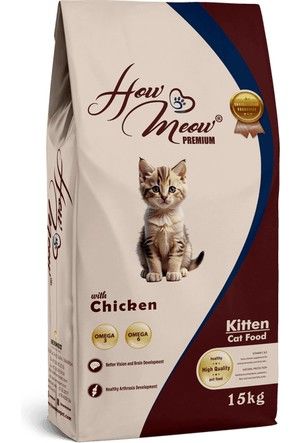 HOW MEOW YAVRU KEDİ MAMASI 15 KG