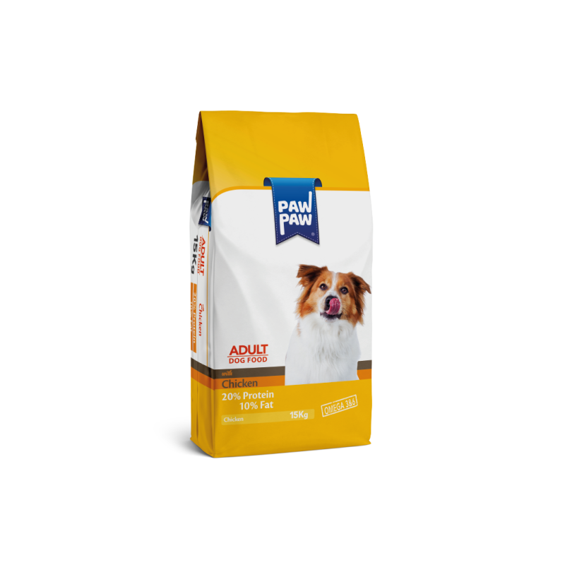 PAW PAW YETİŞKİN KÖPEK MAMASI TAVUKLU 15 KG