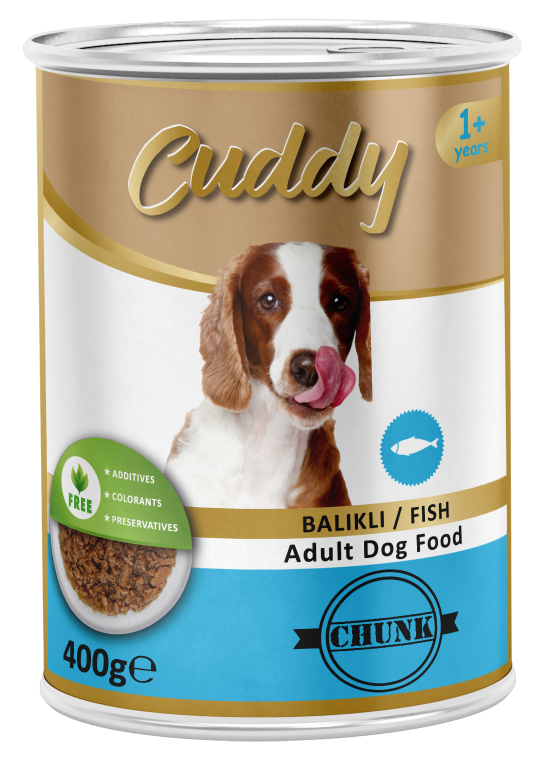 CUDDY 12'Lİ BALIKLI KÖPEK KONSERVE 400 GR