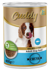 CUDDY 12'Lİ BALIKLI KÖPEK KONSERVE 400 GR