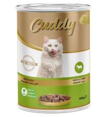 CUDDY 12'Lİ KUZULU KEDİ KONSERVE 400 GR