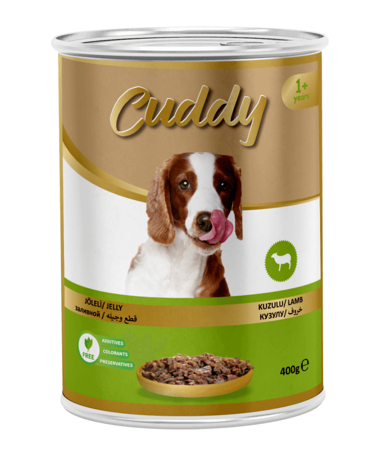 CUDDY 12'Lİ KUZULU KÖPEK KONSERVE 400 GR