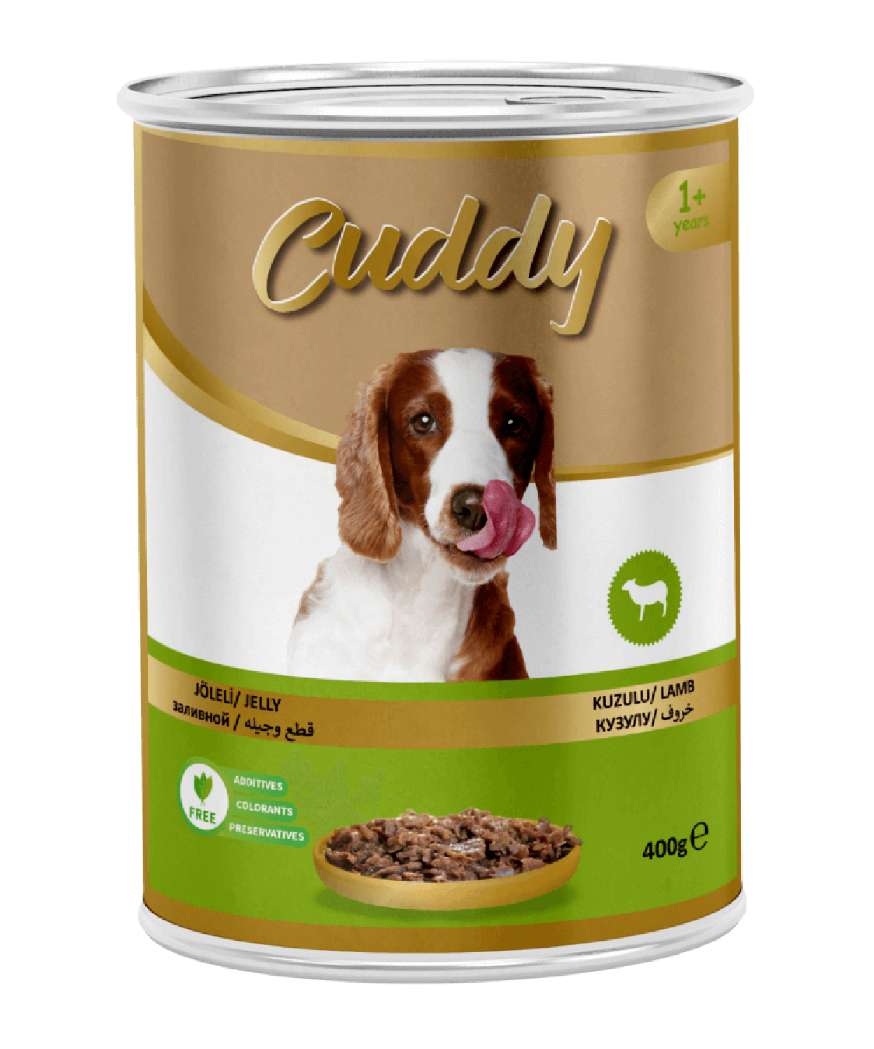 CUDDY 12'Lİ KUZULU KÖPEK KONSERVE 400 GR