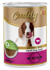 CUDDY 12'Lİ BİFTEKLİ KÖPEK KONSERVE 400 GR