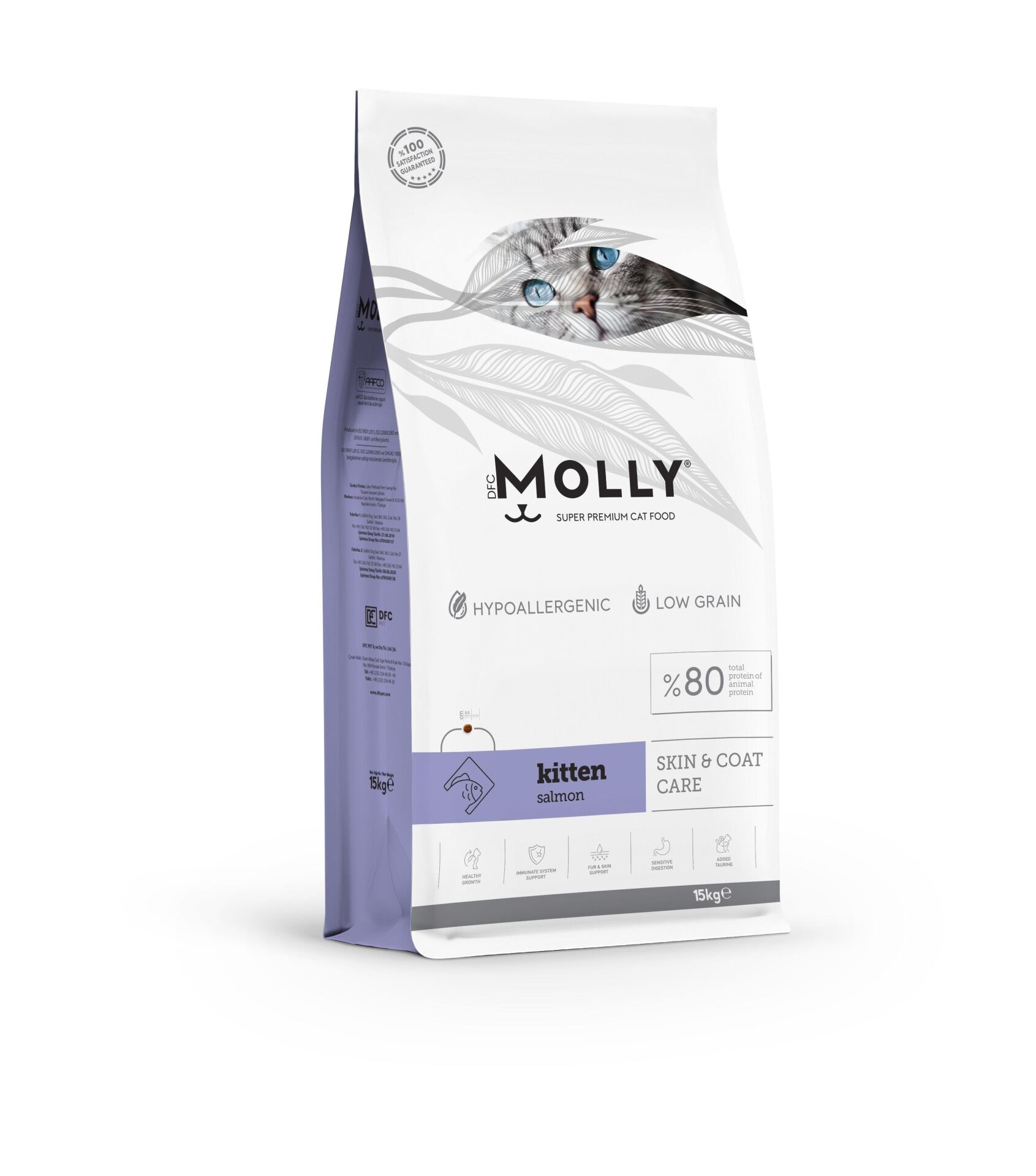 MOLLY YAVRU KEDİ SOMONLU 15 KG