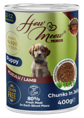 HOW MEOW 12'Lİ YAVRU KÖPEK KONSERVE 400 GR