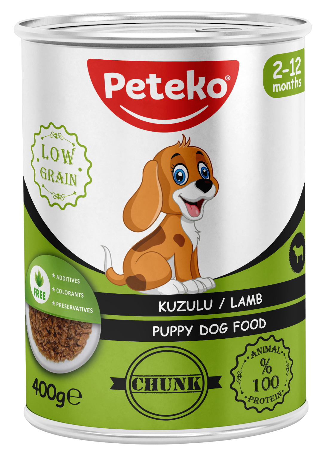 PETEKO 12'Lİ YAVRU KÖPEK KONSERVE 400 GR