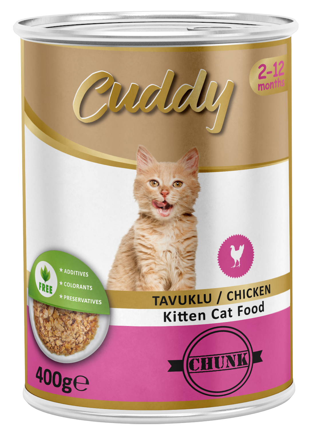 CUDDY 12'Lİ YAVRU KEDİ KONSERVE 400 GR