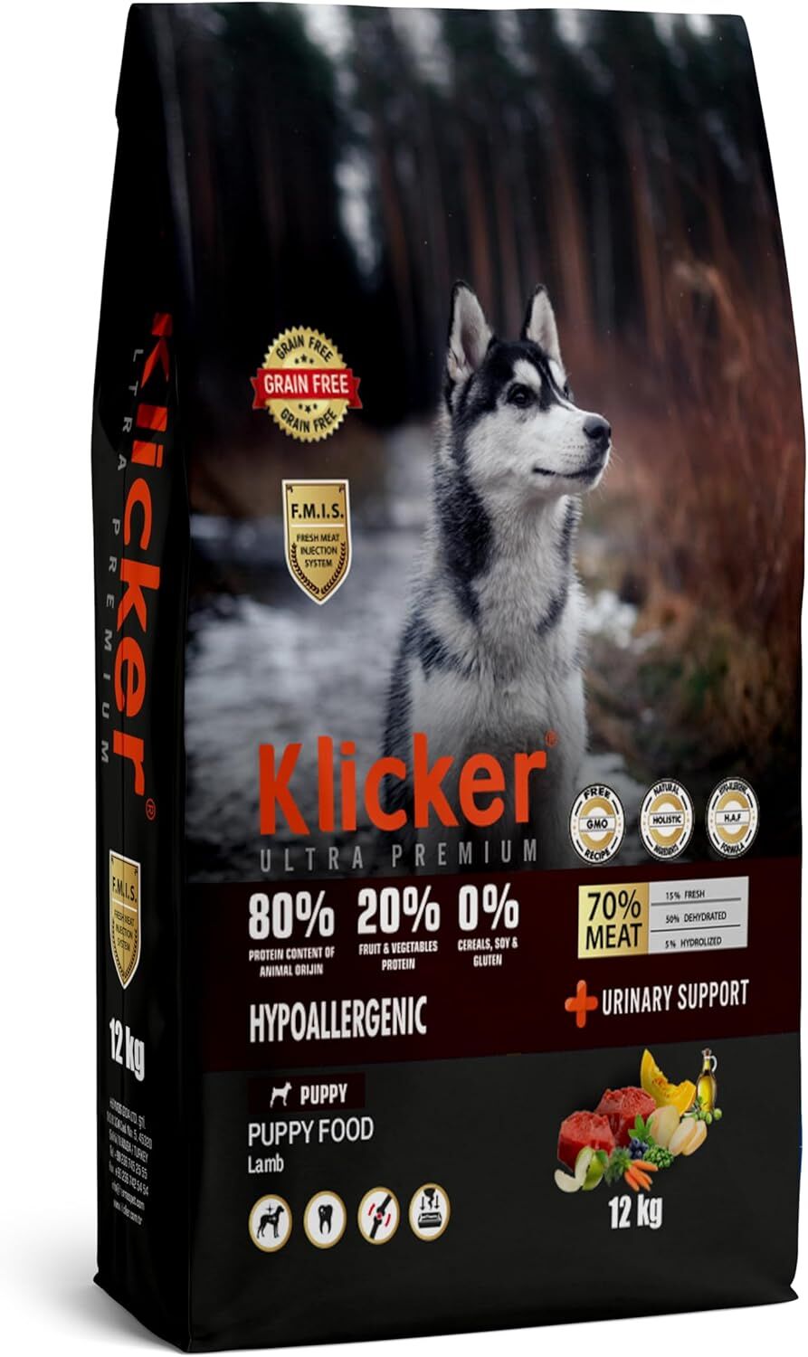 KLİCKER YAVRU KÖPEK MAMASI KUZULU 12 KG