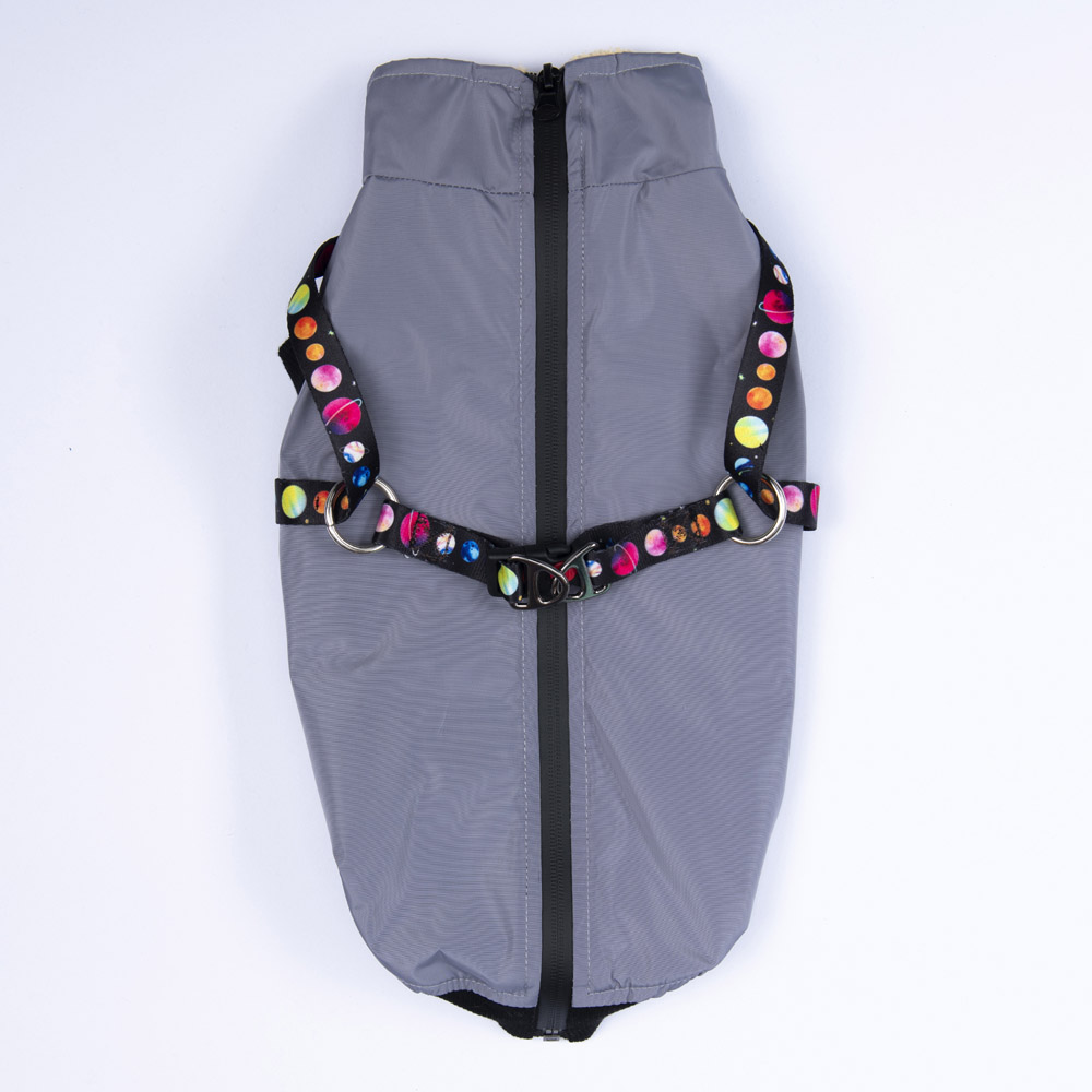 24105-PAWSTAR GRİ NUUK YELEK ELBİSE