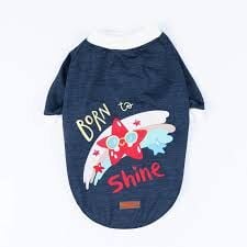 24728-PAWSTAR LACİVERT SHİNE SWEAT ELBİSE