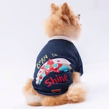 24728-PAWSTAR LACİVERT SHİNE SWEAT ELBİSE