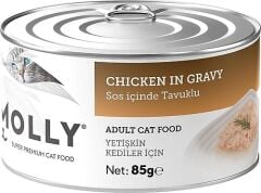 MOLLY 12'Lİ POUCH TAVUKLU 85 GR