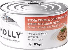 MOLLY 12'Lİ POUCH TON BALIKLI YENGEÇLİ 85 GR