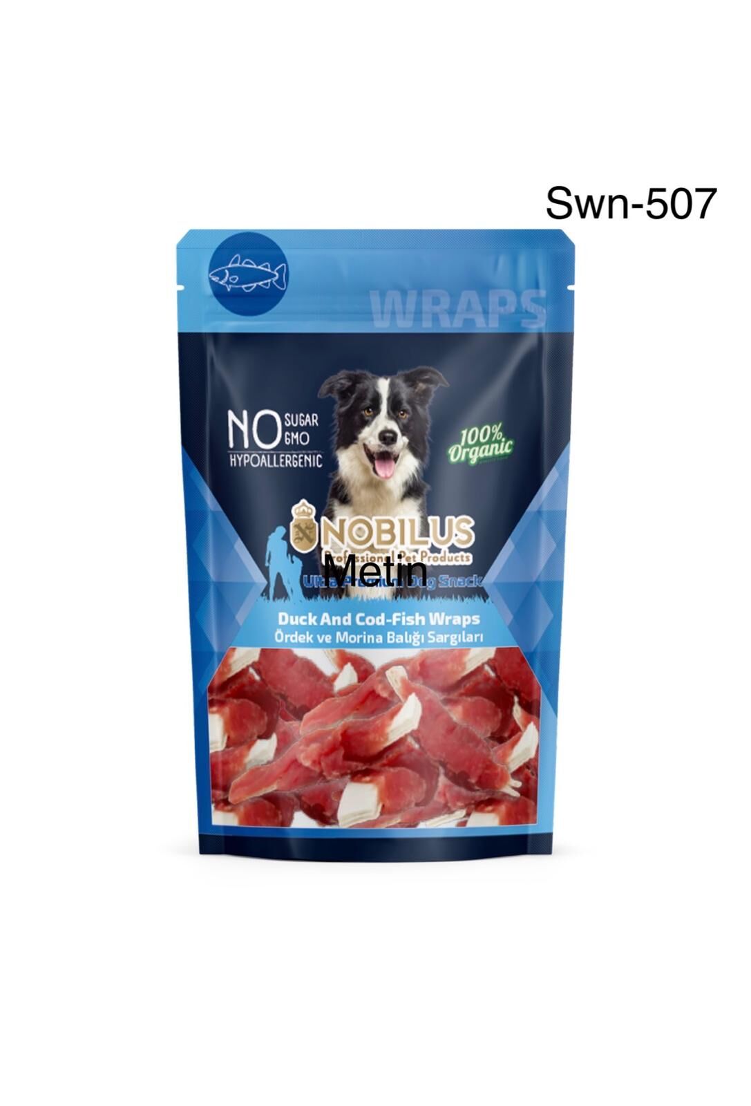 SWN-507 NOBİLUS ÖRDEK VE MORİNA BALIĞI SARGISI KÖPEK ÖDÜLÜ 80 GR