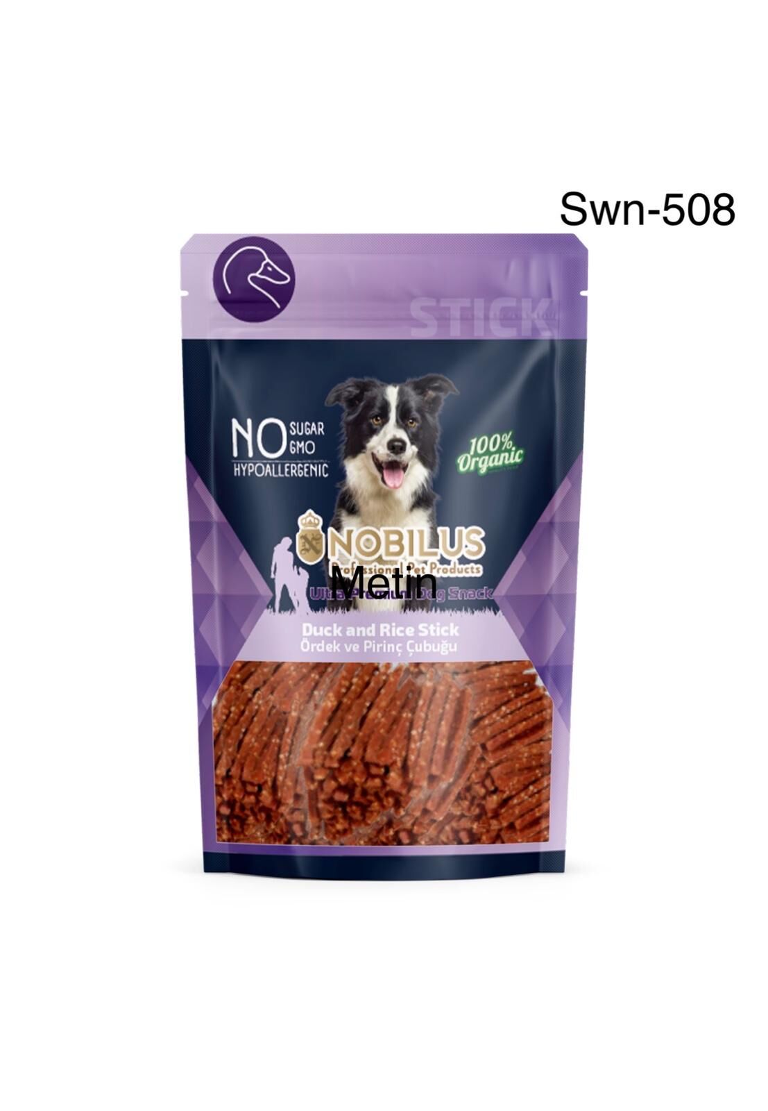 SWN-508 NOBİLUS ÖRDEK VE PİRİNÇLİ ÇUBUK KÖPEK ÖDÜLÜ 80 GR