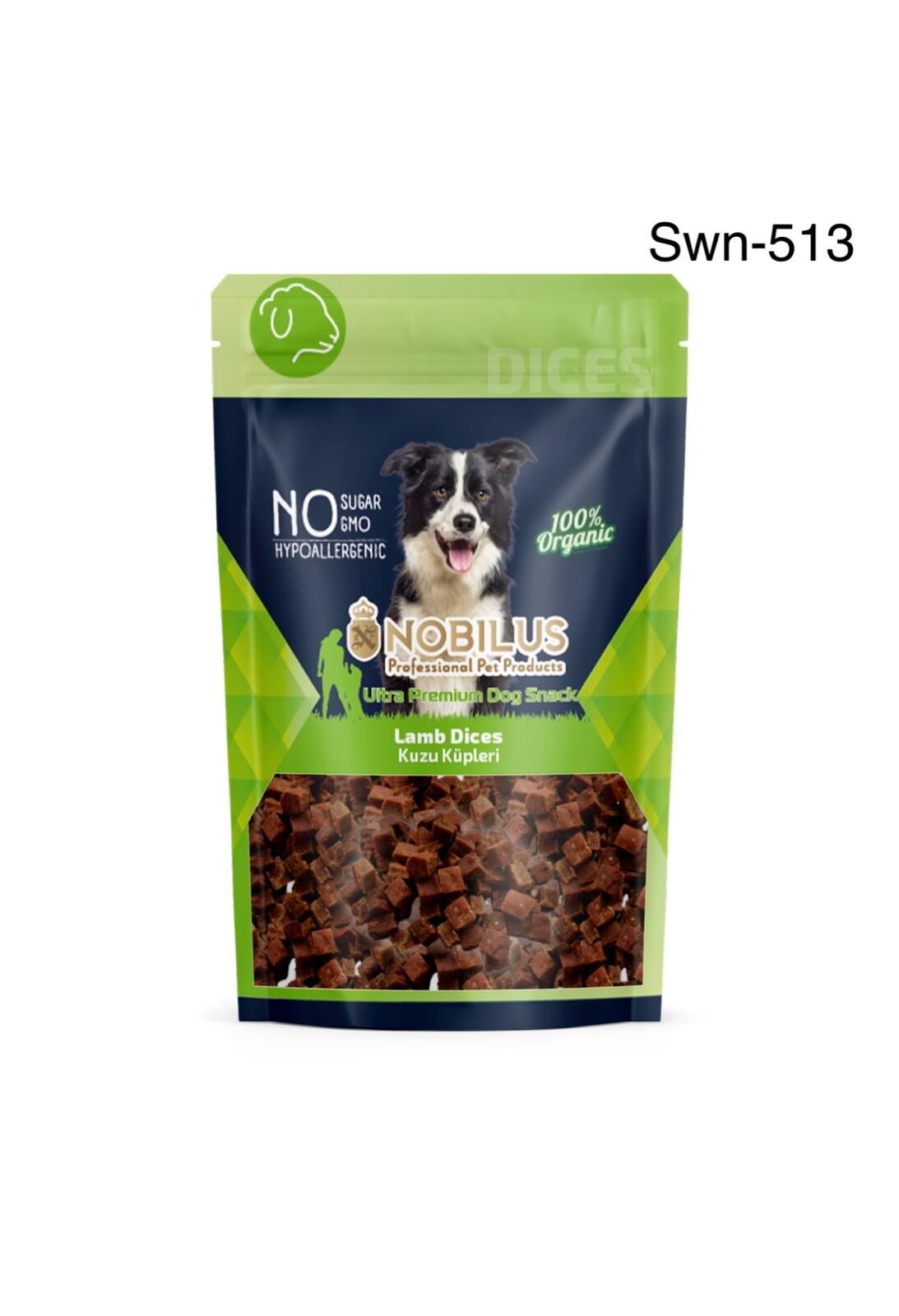 SWN-513 NOBİLUS KUZU ETLİ KÜP LOKMA KÖPEK ÖDÜLÜ 80 GR