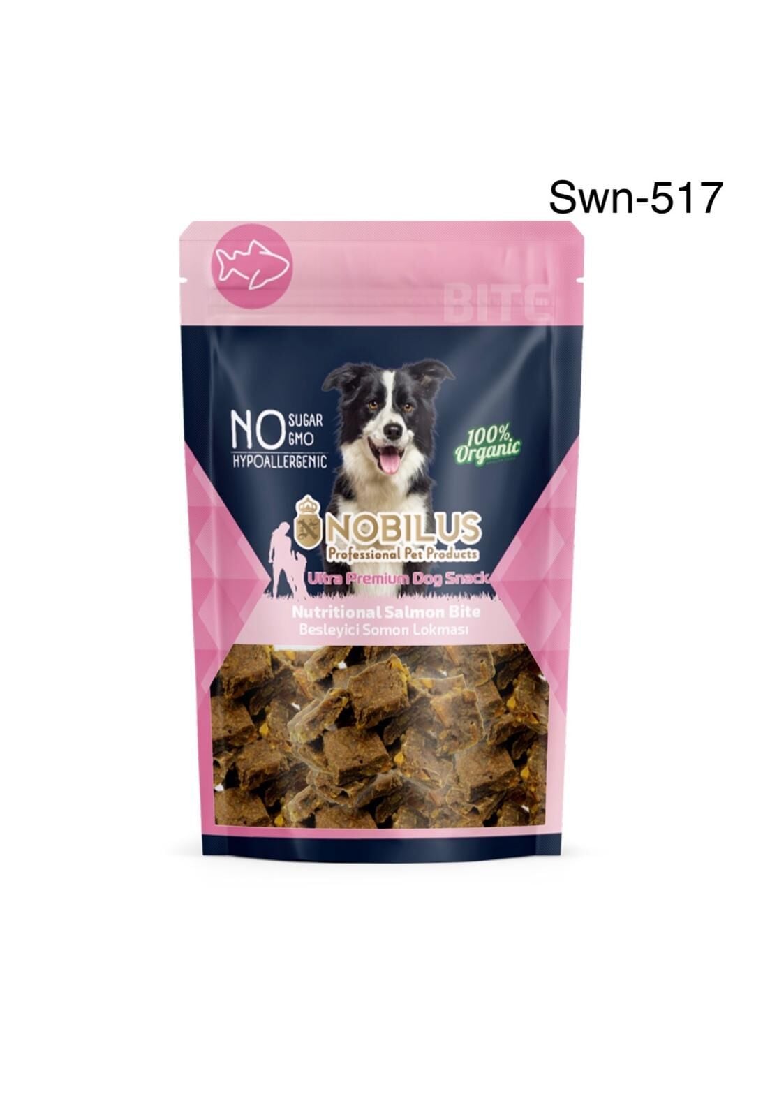 SWN-517 NOBİLUS EKSTRA BESLEYİCİ SOMON LOKMALARI KÖPEK ÖDÜLÜ 80 GR