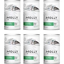 MOLLY 12'Lİ PATE KONSERVE KEDİ KISIR TAVUKLU 395 GR