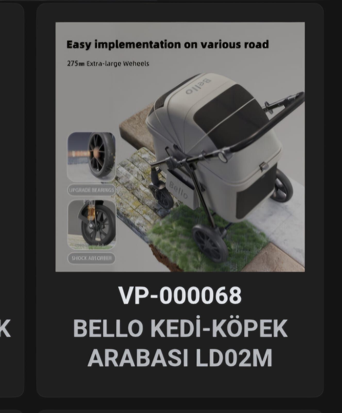 VP-000068 GEM PETS KEDİ-KÖPEK ARABASI LD02M