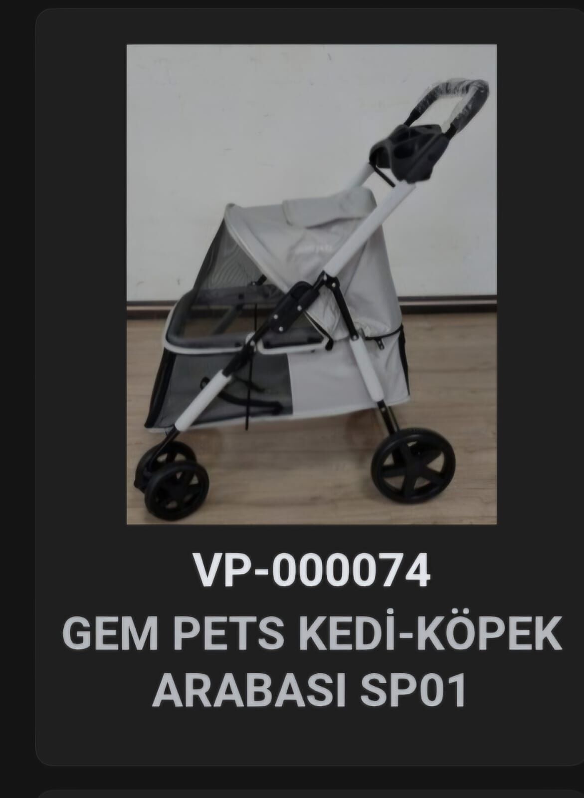 VP-000074 GEM PETS KEDİ-KÖPEK ARABASI SP01