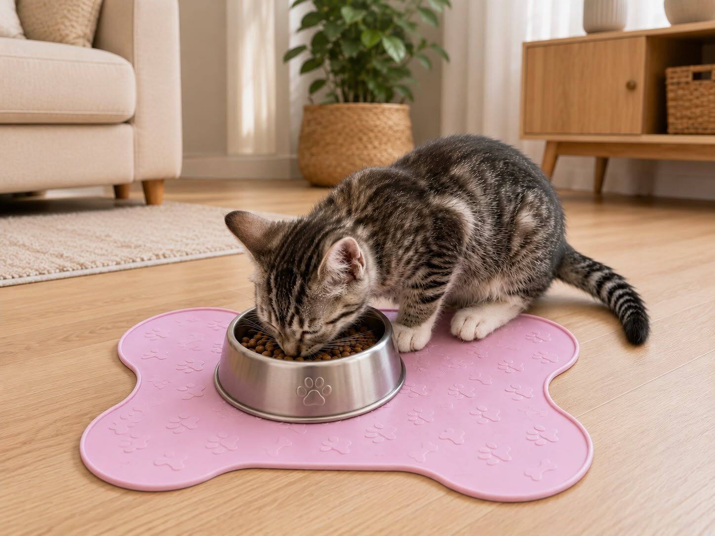 SİLİKONLU KEDİ MATI