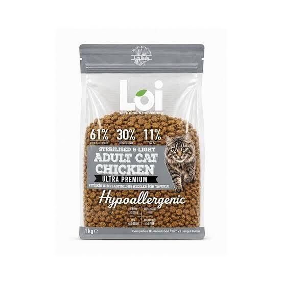 LP-1003 LOİ KEDİ KISIR TAVUKLU 1 KG