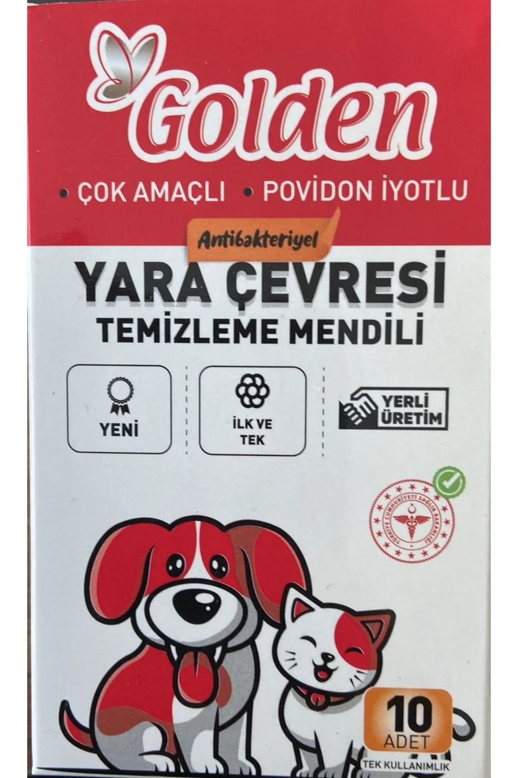 GOLDEN YARA ÇEVRESİ TEMİZLEME MENDİLİ